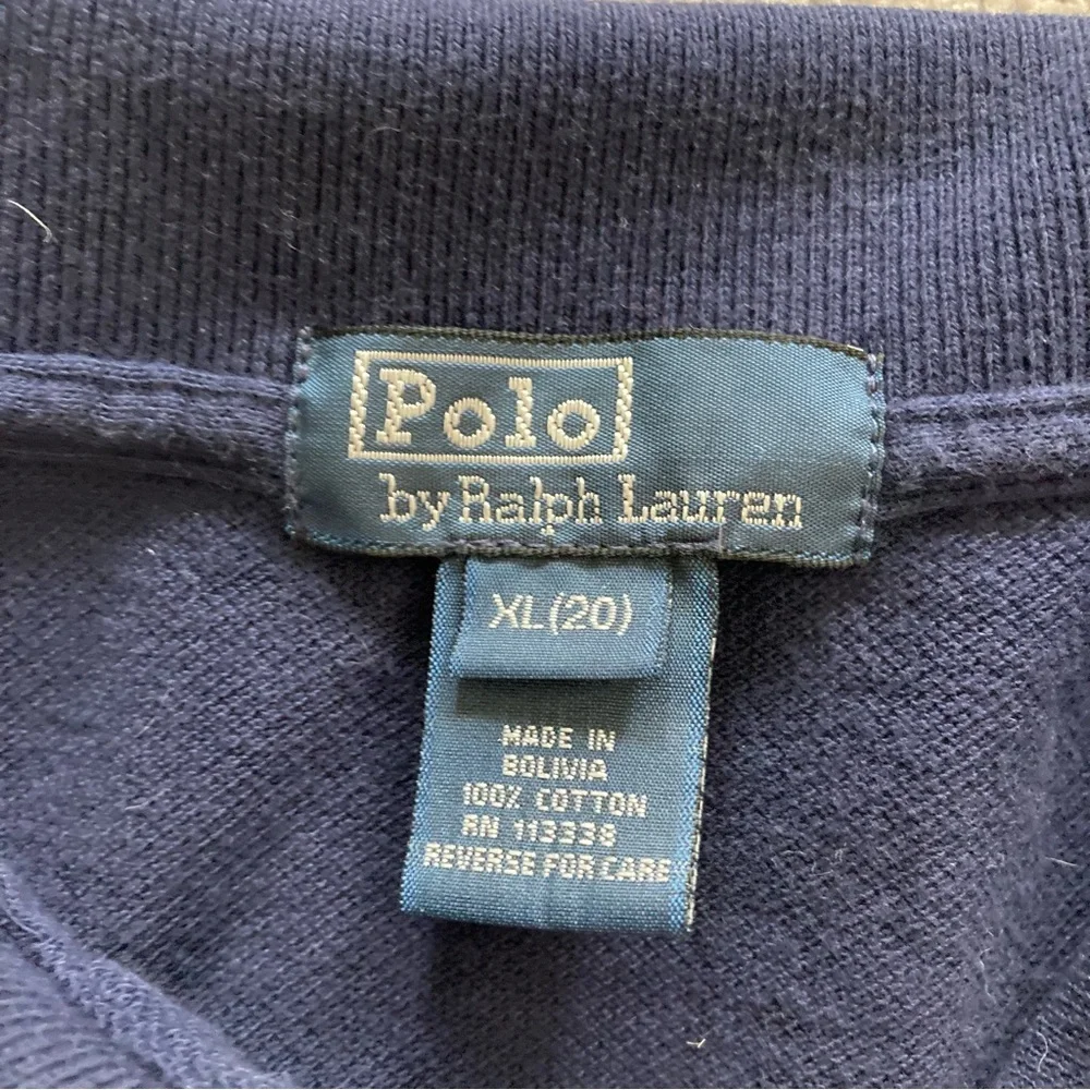 Ralph Lauren Boys XL Navy Polo Shirt Green‎ Big Pony Logo & 3 Patch Classic